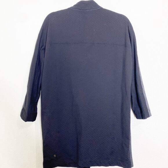 lululemon cacoon car coat black grey long jacket size small - Picture 7 of 9